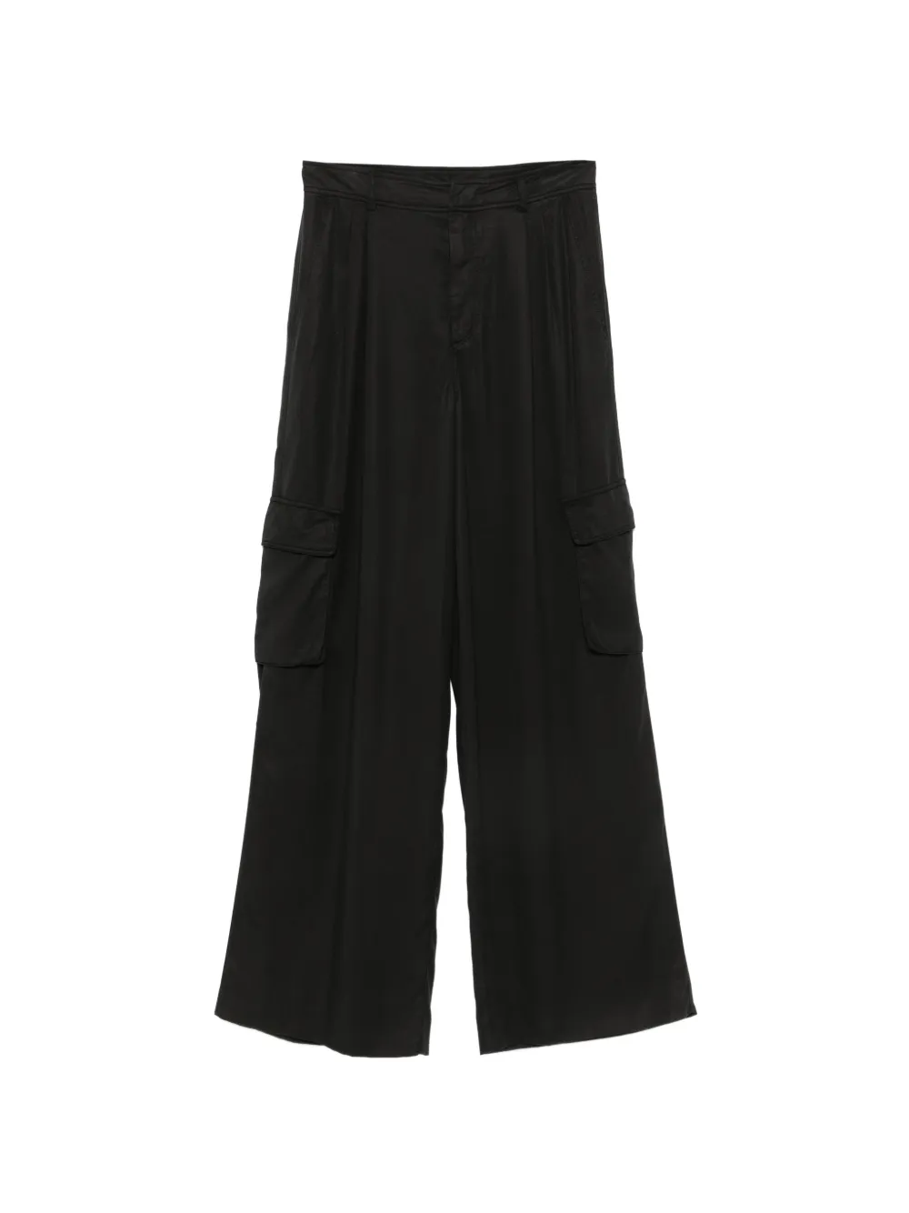 Iceberg satin-finish cargo-pocket palazzo pants - Nero