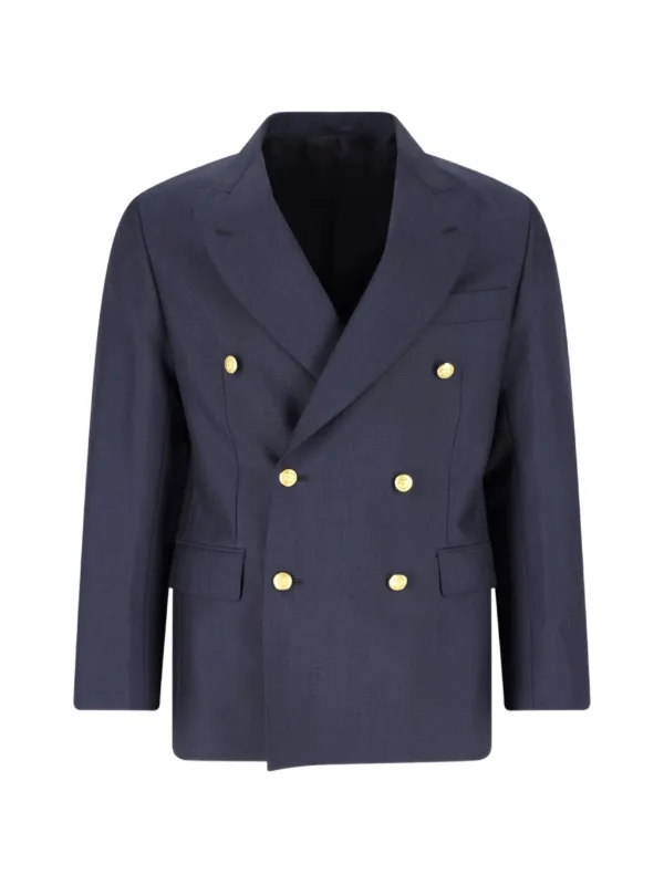 Kaptain Sunshine double-breasted Blazer | Blue | FARFETCH KW