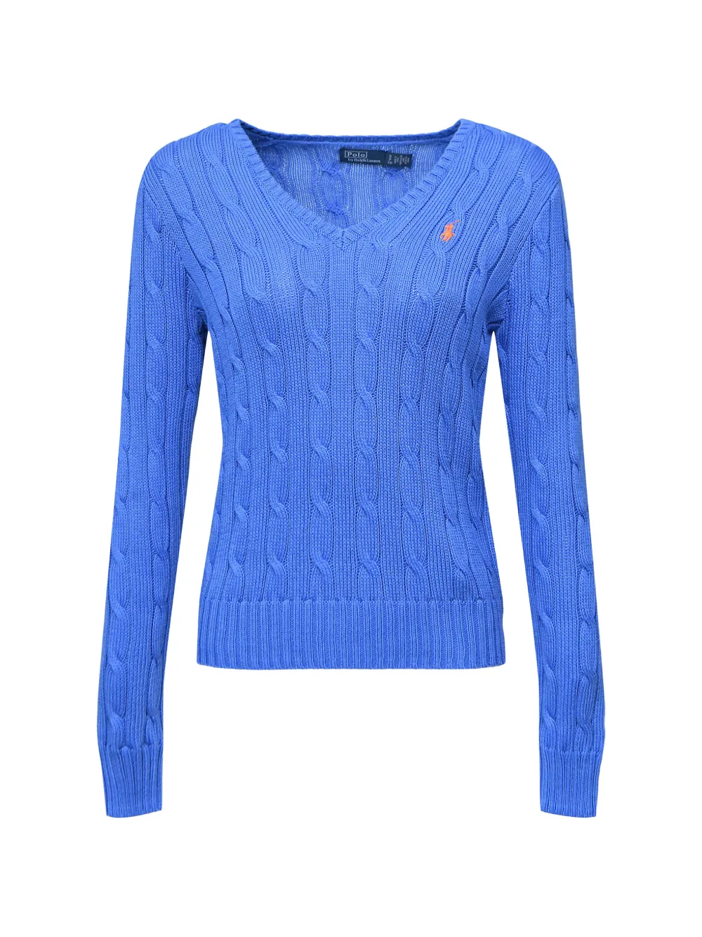 Polo Ralph Lauren cable-knit V-neck sweater - Blu