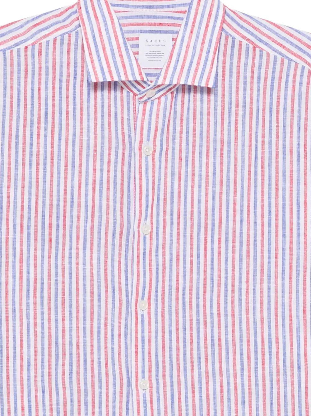 Xacus Gestreept overhemd Blauw