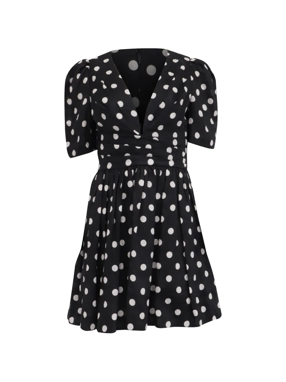 ZIMMERMANN Polka-dot linen dress - Nero
