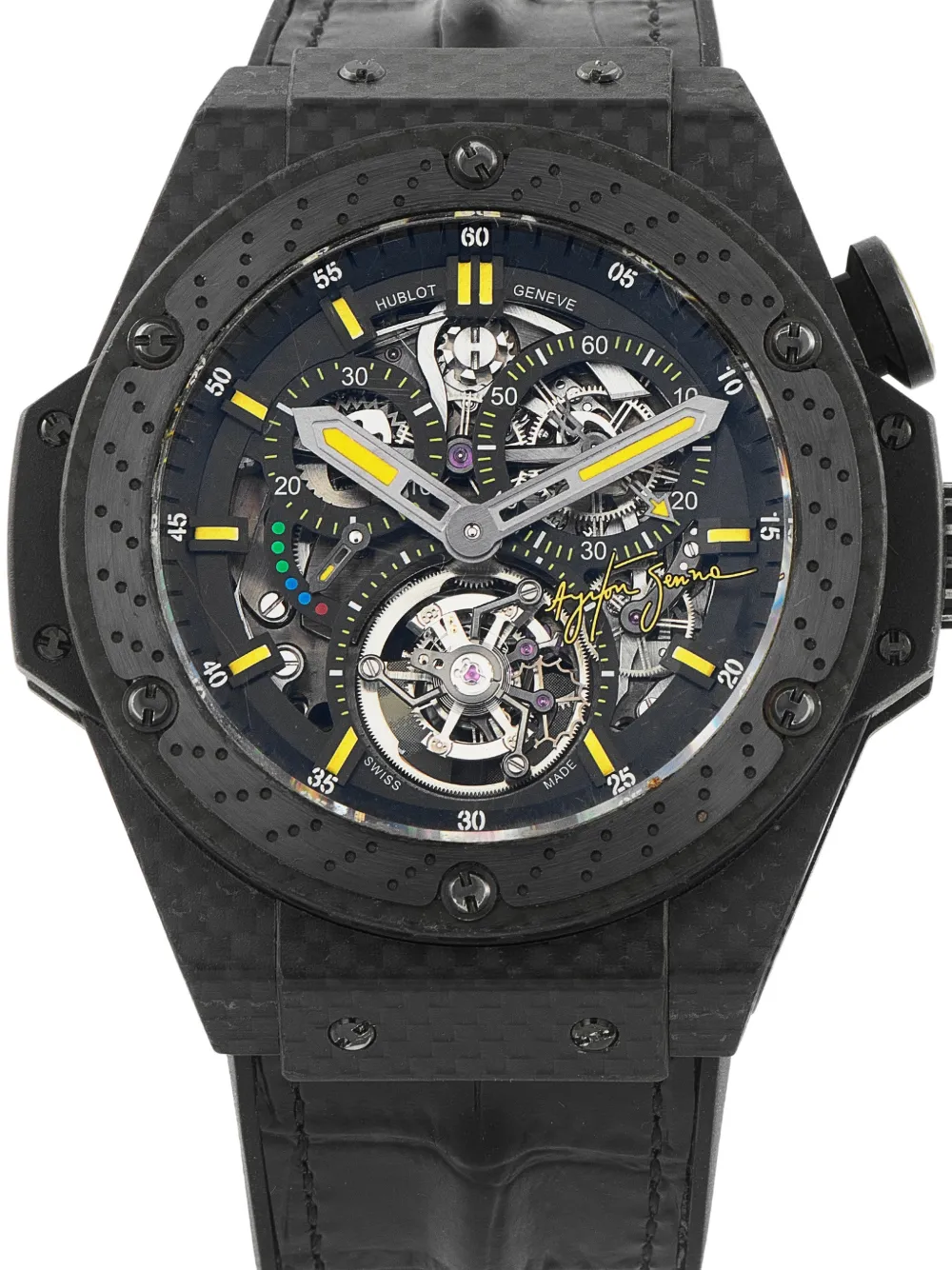 Hublot King Power Tourbillon Ayrton Senna 48mm watch - Nero
