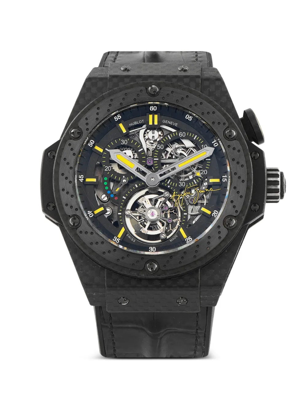 Hublot King Power Tourbillon Ayrton Senna 48mm watch - Nero
