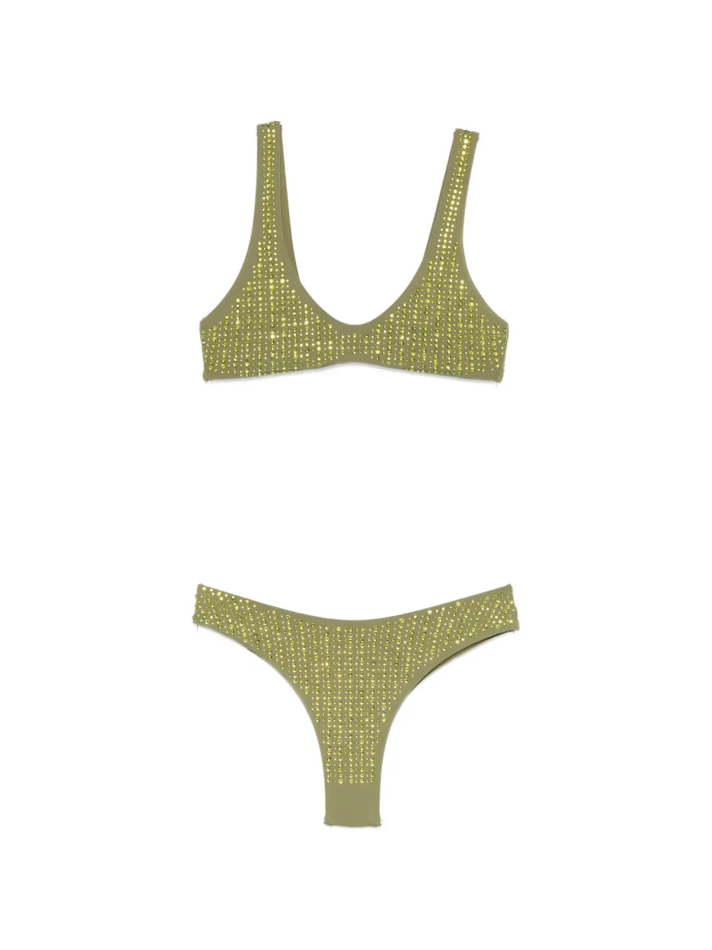 VENUJA crystal-embellished bikini - Verde
