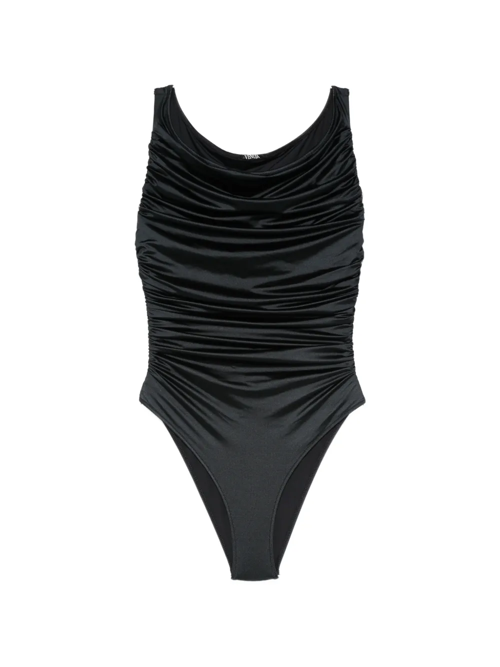 VENUJA ruched scoop-neck swimsuit - Nero