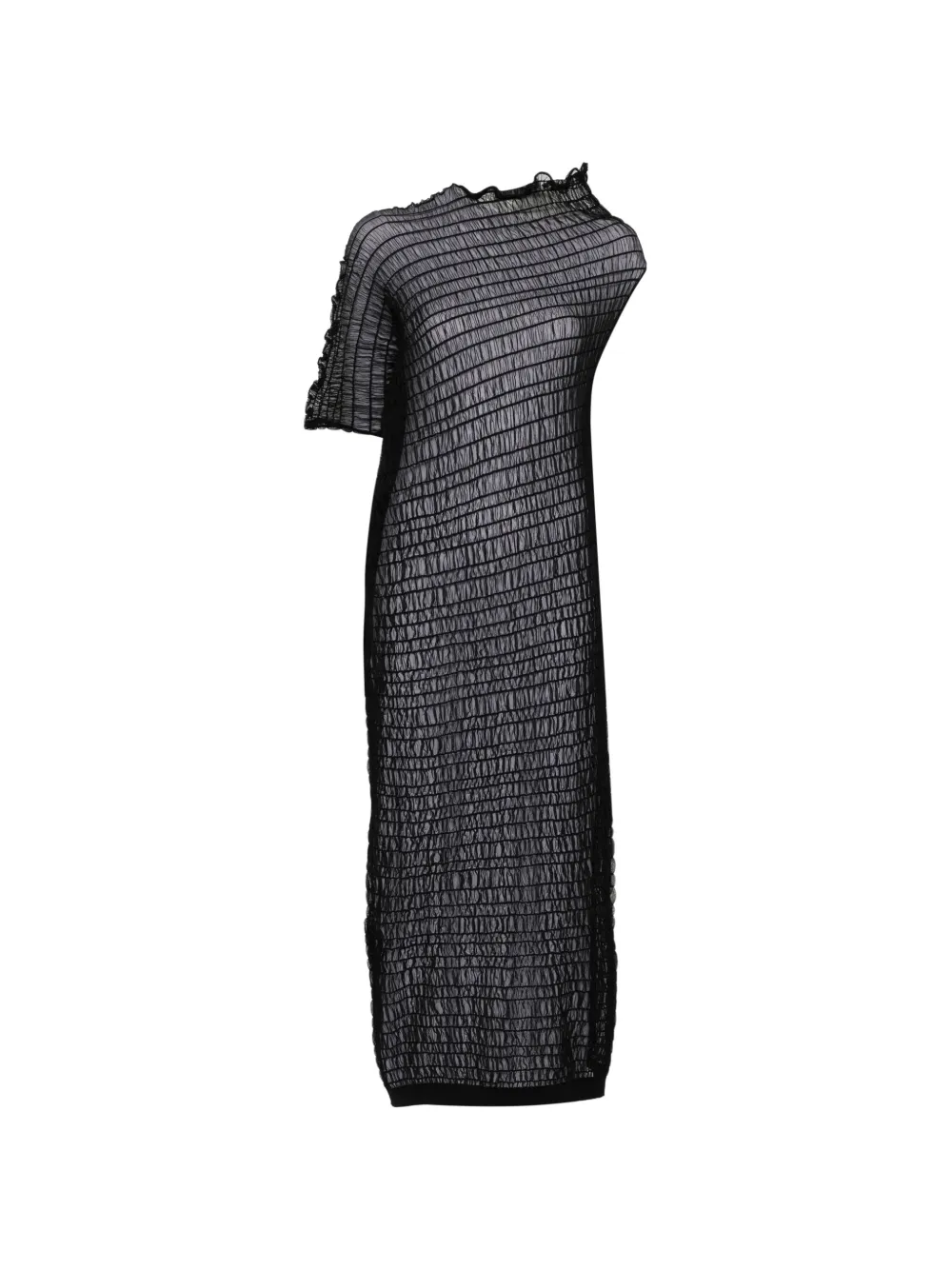 Uma Wang ruffled midi dress - Nero