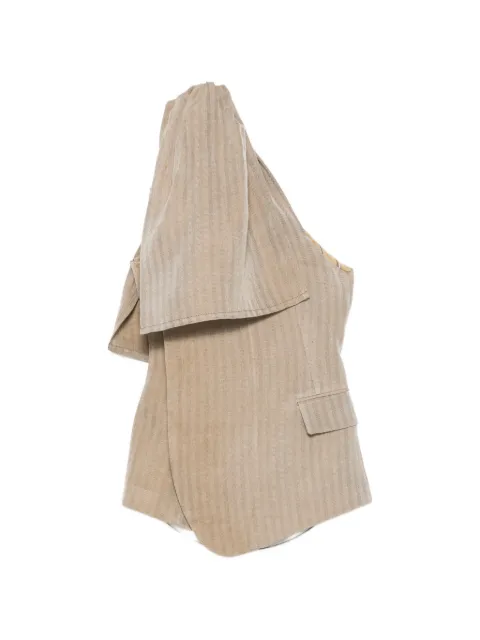 Uma Wang one-shoulder striped top