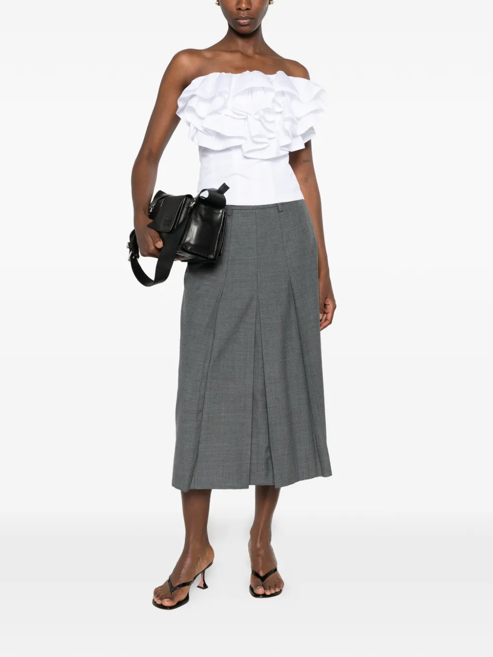  Viktor & Rolf Top Volant - Blanco 