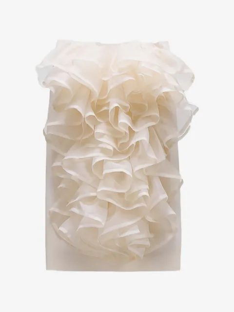 Viktor & Rolf midi ruffled-trim pencil skirt