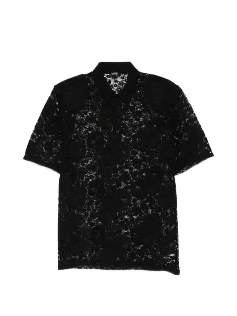 VENUJA playera tipo polo de encaje floral