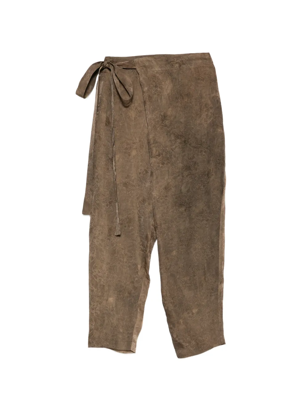 Uma Wang wrap trousers - Marrone