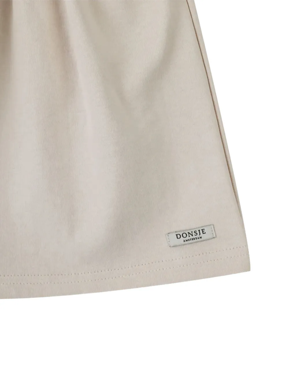 Donsje Jurk met ruches Beige