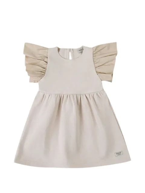 Donsje ruffled short-sleeve dress