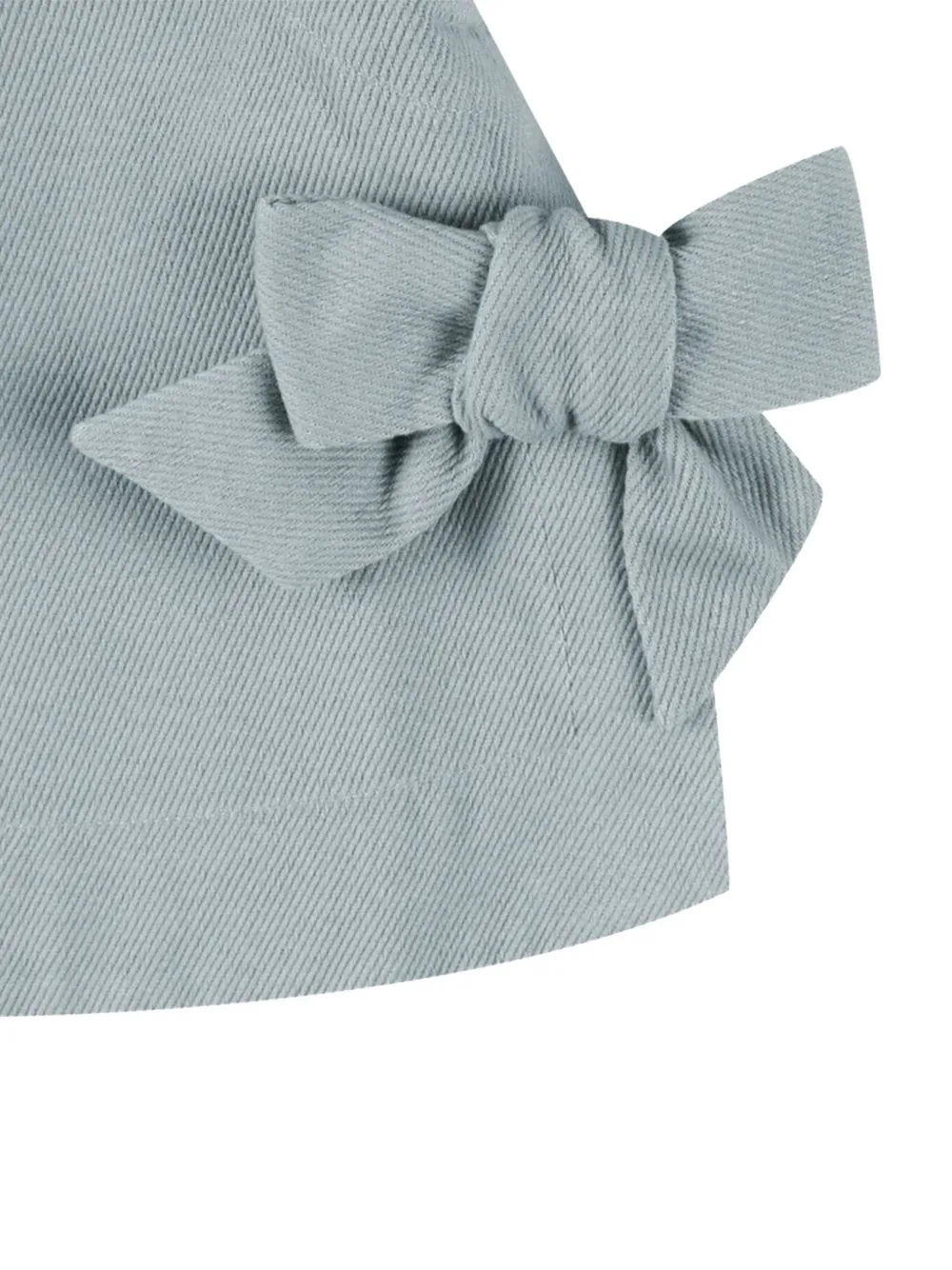 Donsje Veeri top met strik-detail en keyhole-detail Blauw