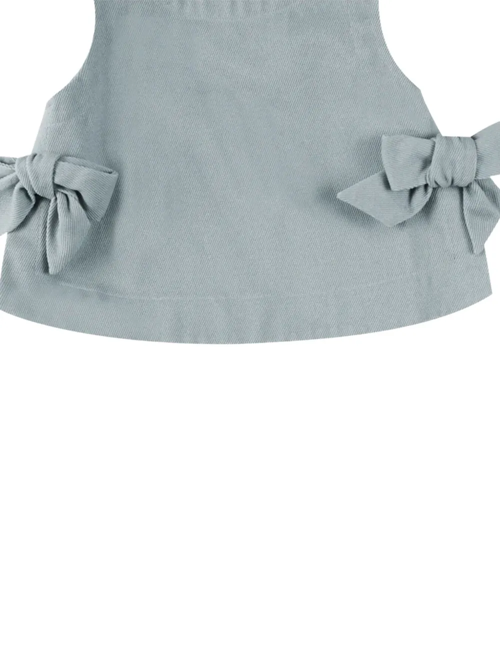 Donsje Veeri top met strik-detail en keyhole-detail Blauw