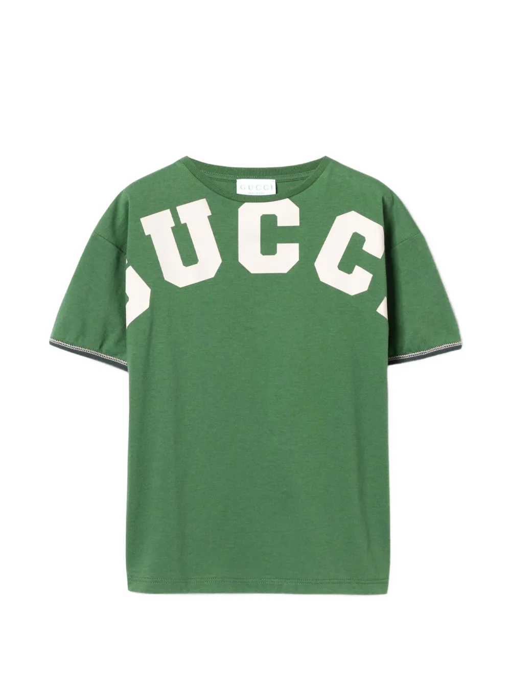 Gucci Kids print crew-neck T-shirt - Grün
