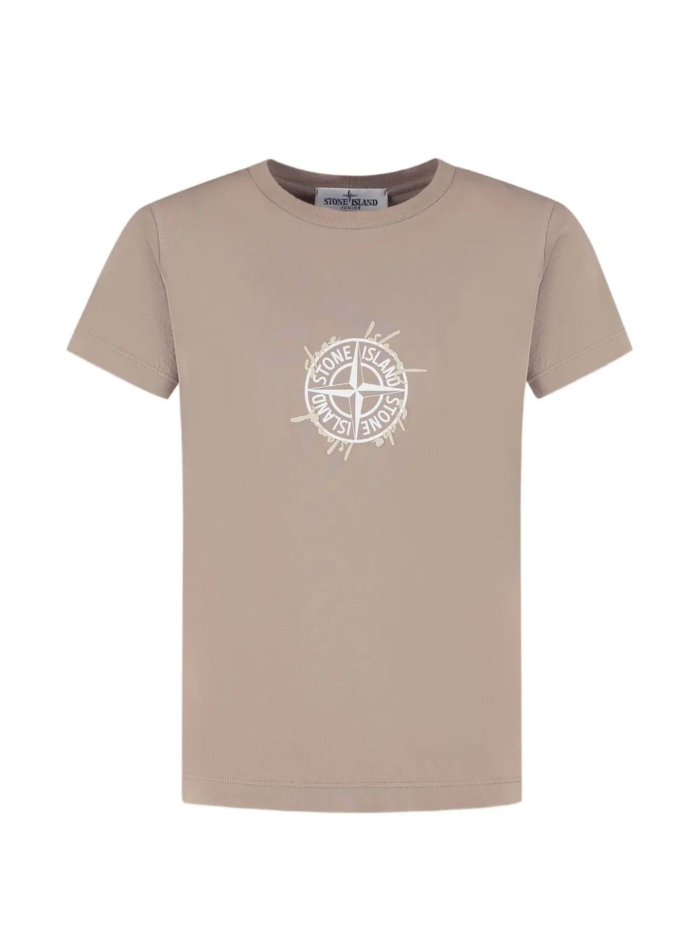 Stone Island Junior logo-printed T-shirt - Toni neutri