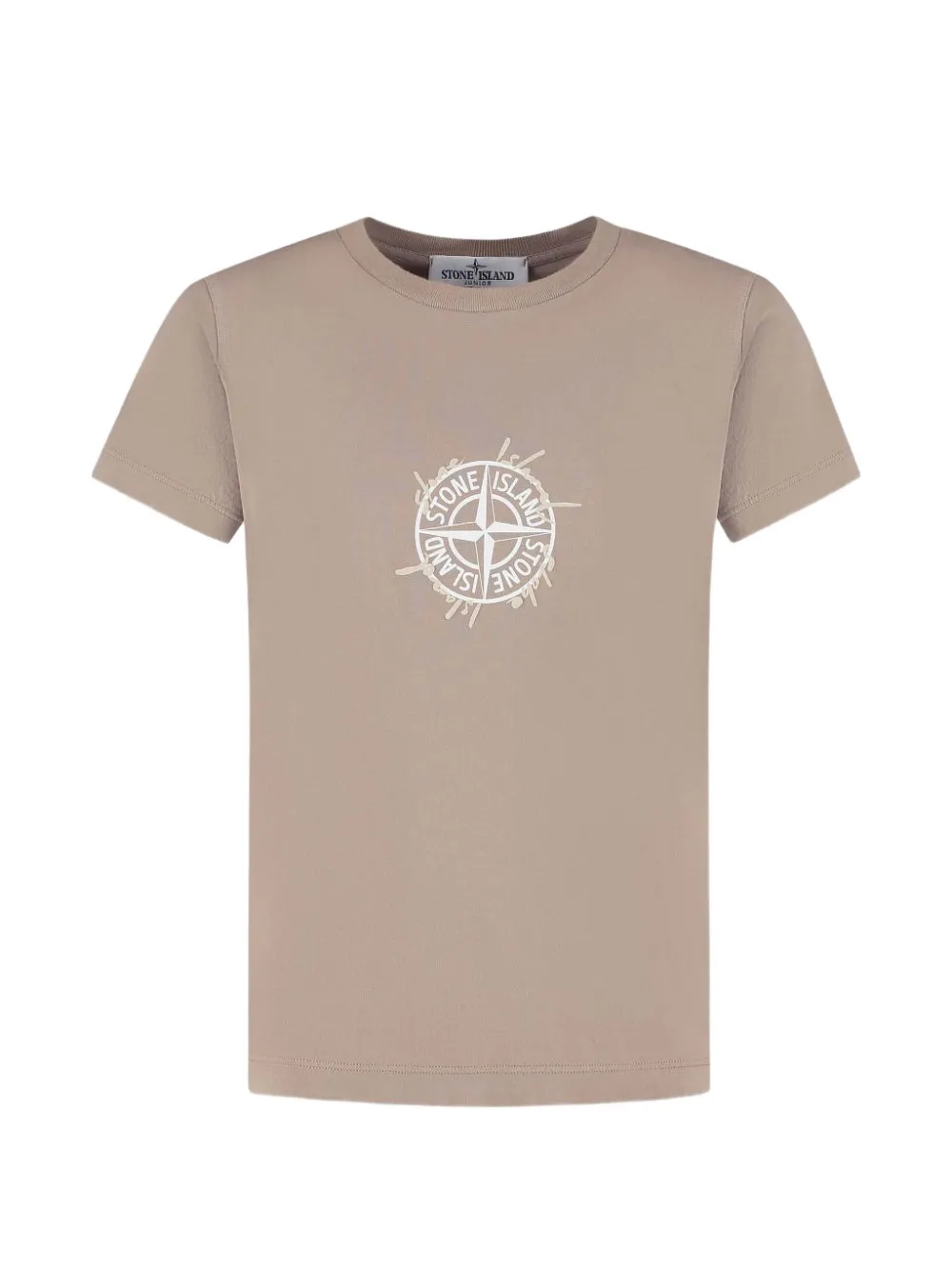 Stone Island Junior logo-printed T-shirt - Toni neutri