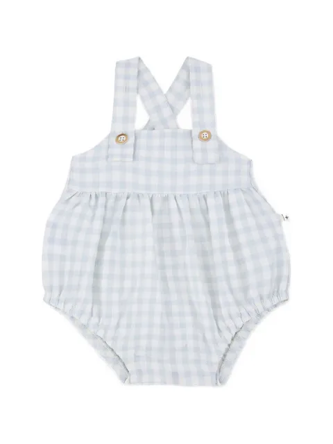 1+ In The Family gingham straps dungarees