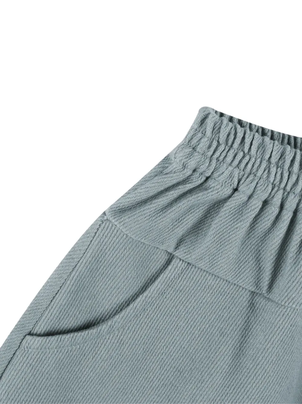 Donsje Mazena shorts met elastische tailleband Blauw