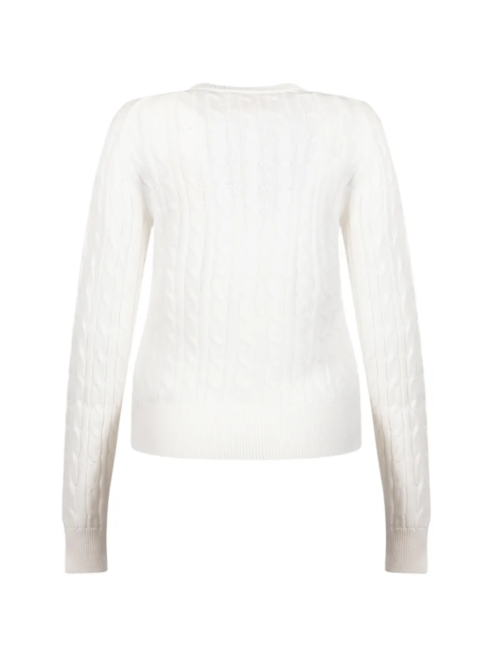 Mc2 Saint Barth Pull En Maille Torsadée - Blanc 