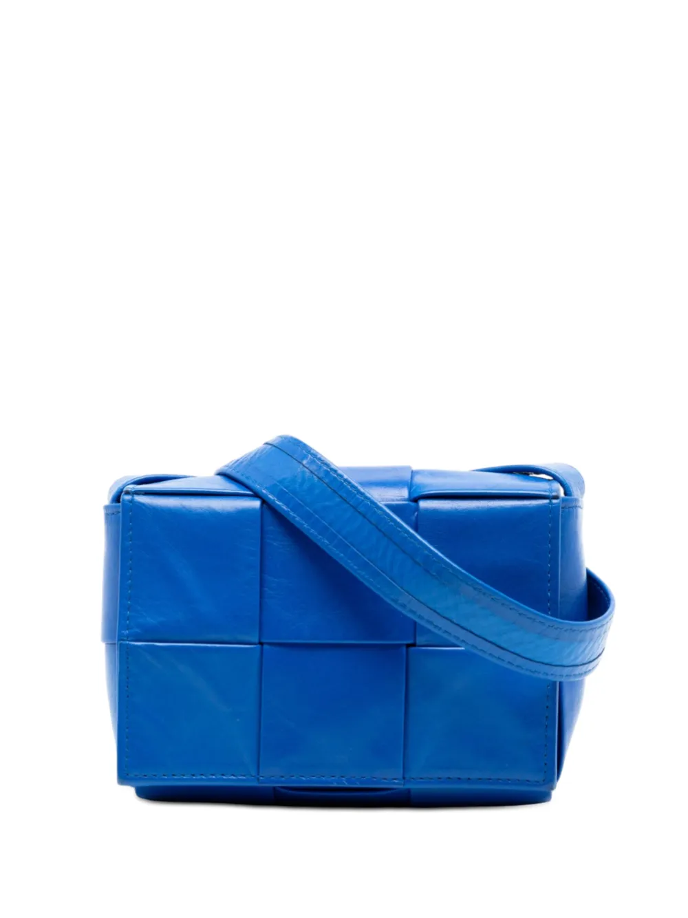 Bottega Veneta Pre-Owned 2010-2025 Extra Mini Nappa Maxi Intrecciato Cassette crossbody bag - Blau