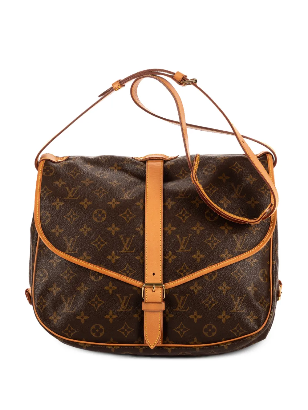 Louis Vuitton Pre-Owned Saumur shoulder bag - Braun