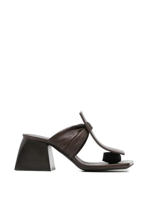 Uma Wang ruched square-toe sandals