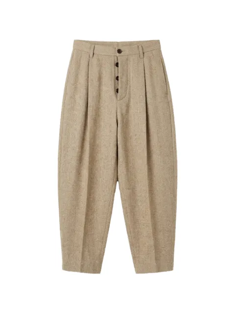 Uma Wang pantalones con motivo pied de poule