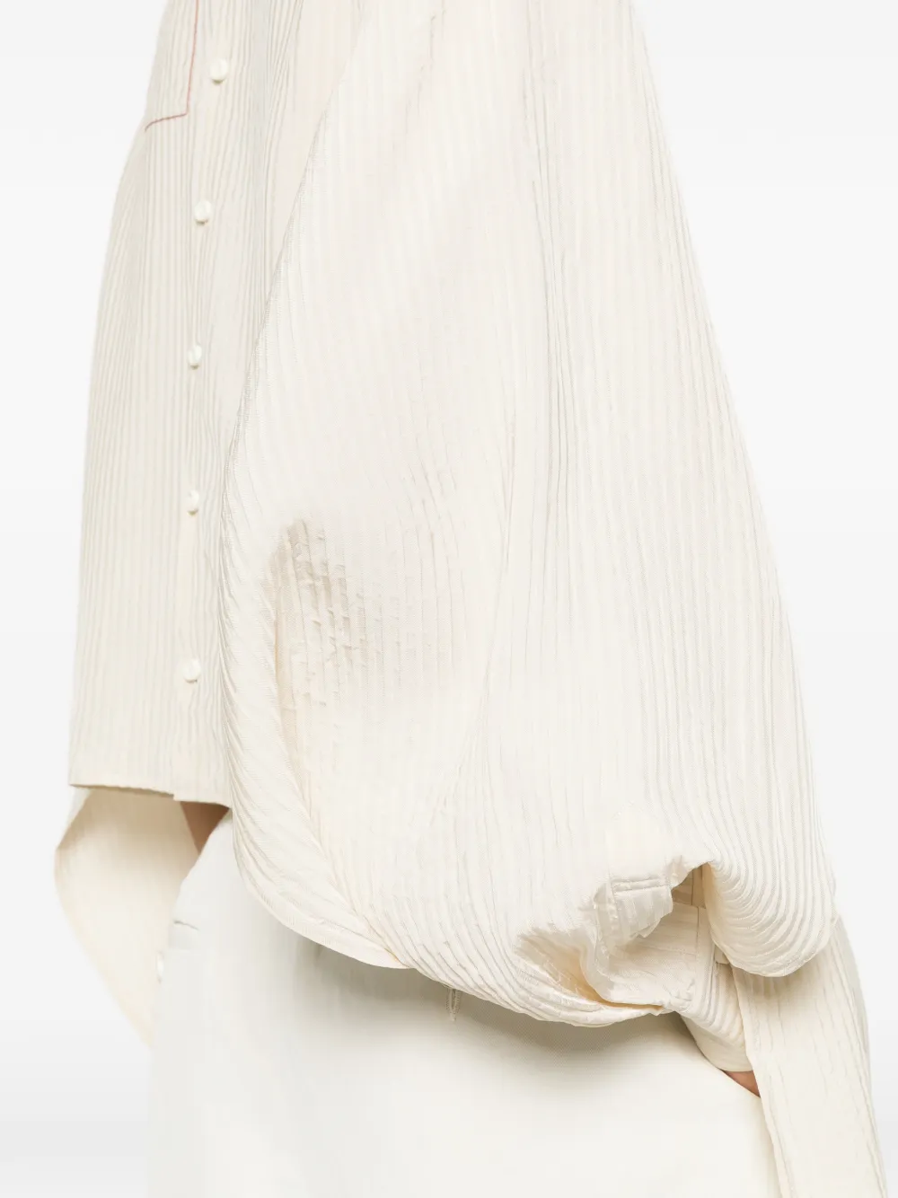 Uma Wang Plissé top Beige