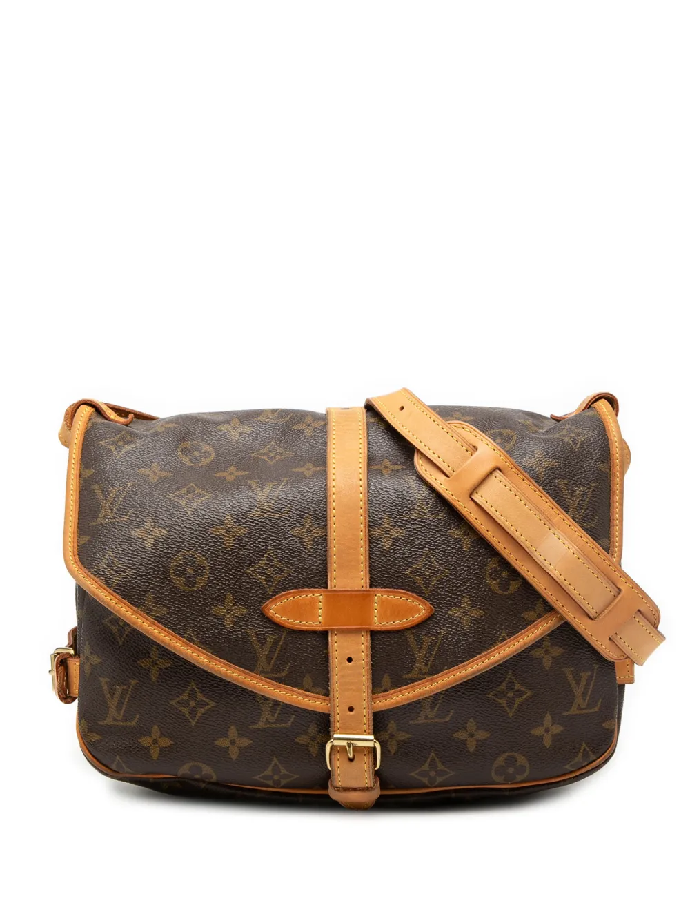 Louis Vuitton Pre-Owned 2003 Monogram Saumur 30 crossbody bag - Marrone