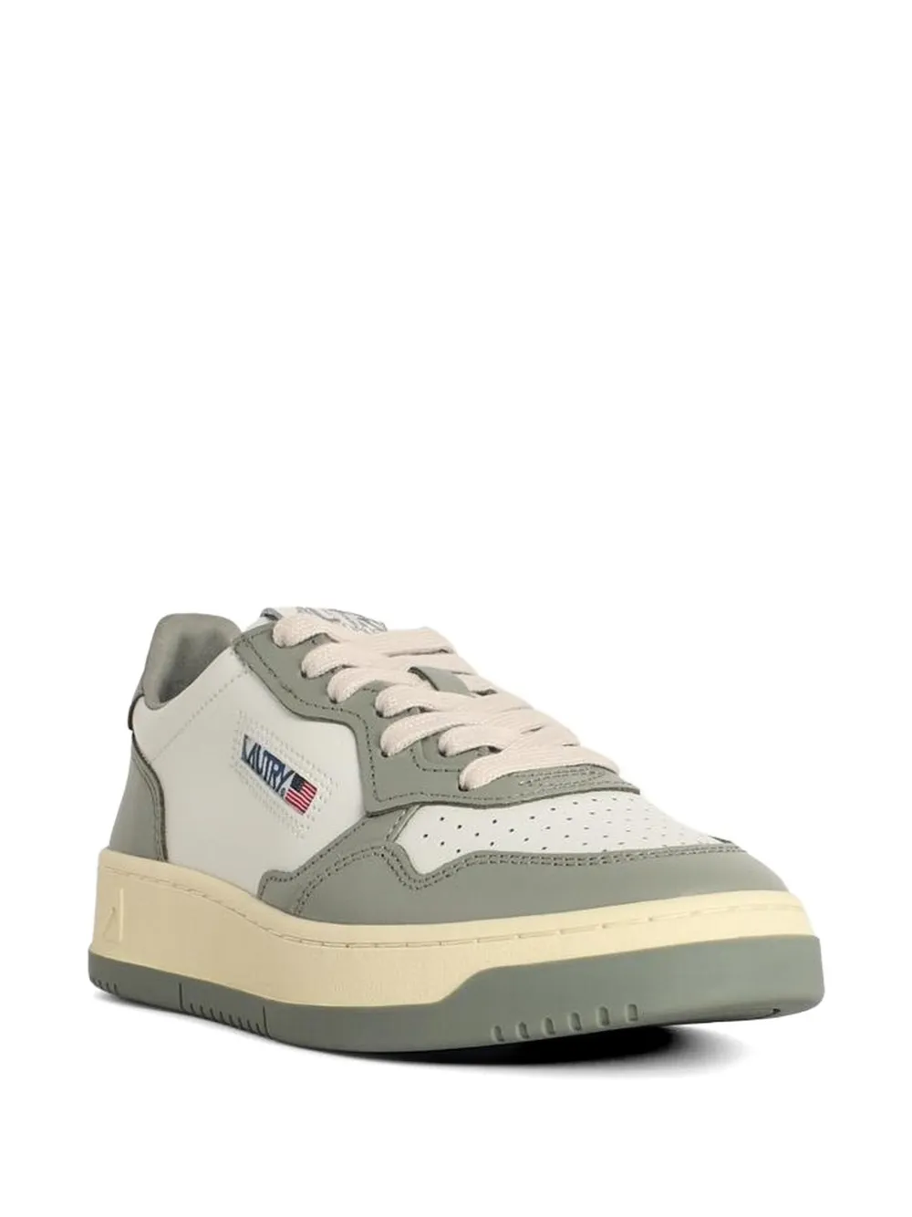 Autry Medalist leren sneakers met geborduurd logo Grijs