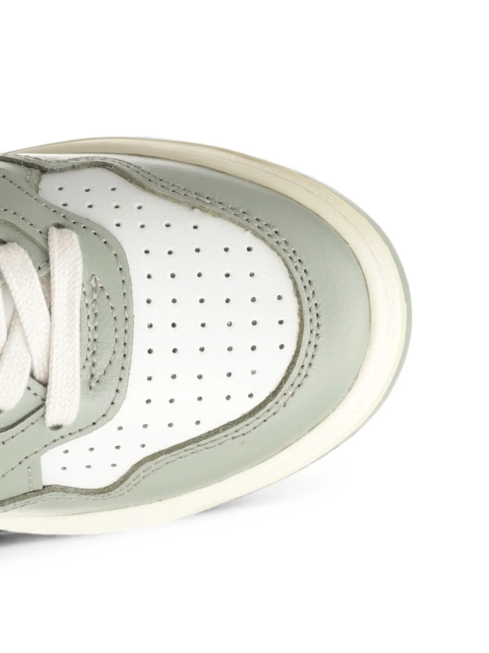 Autry Medalist leren sneakers met geborduurd logo Grijs