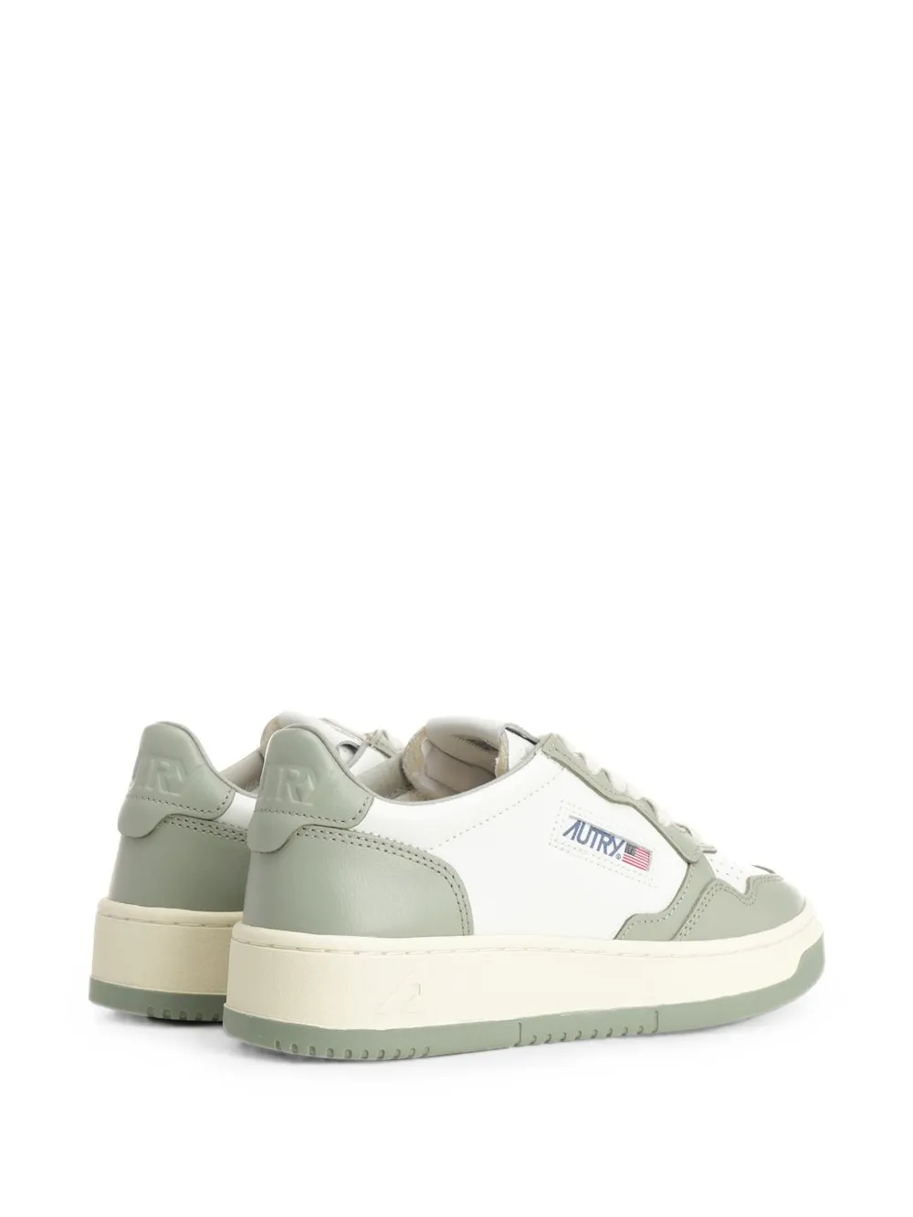 Autry Medalist leren sneakers met geborduurd logo Grijs