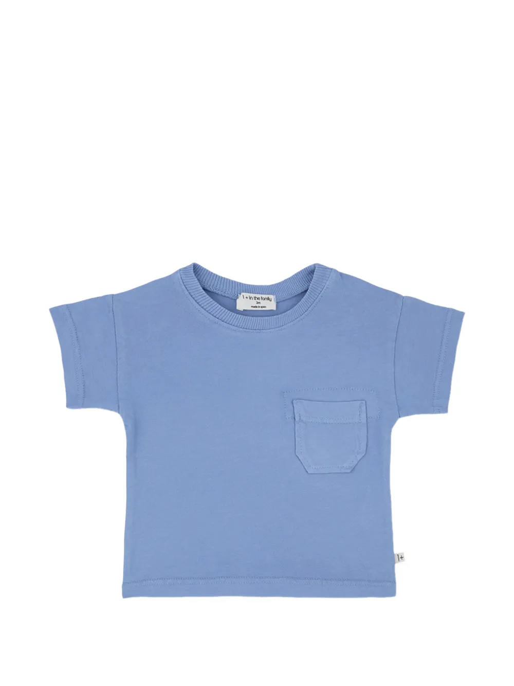 1+ In The Family chest-pocket T-shirt - Blu
