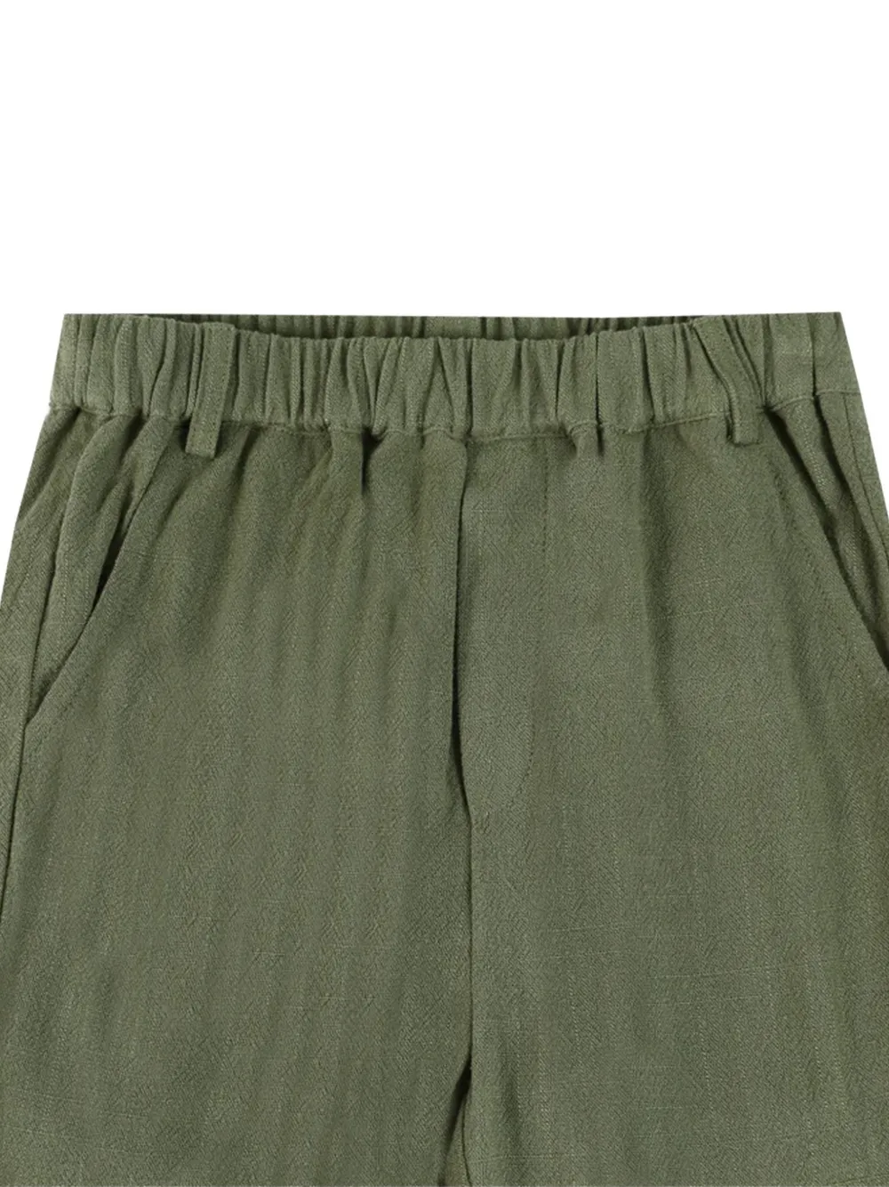Donsje Broek met elastische tailleband Groen
