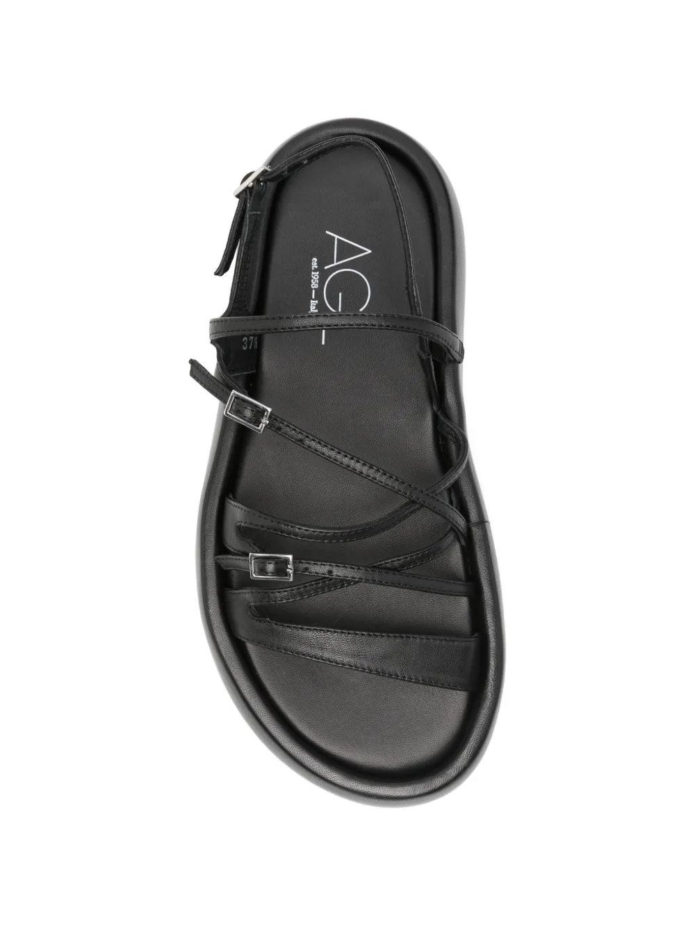 AGL Bulle multi-strap sandals Zwart