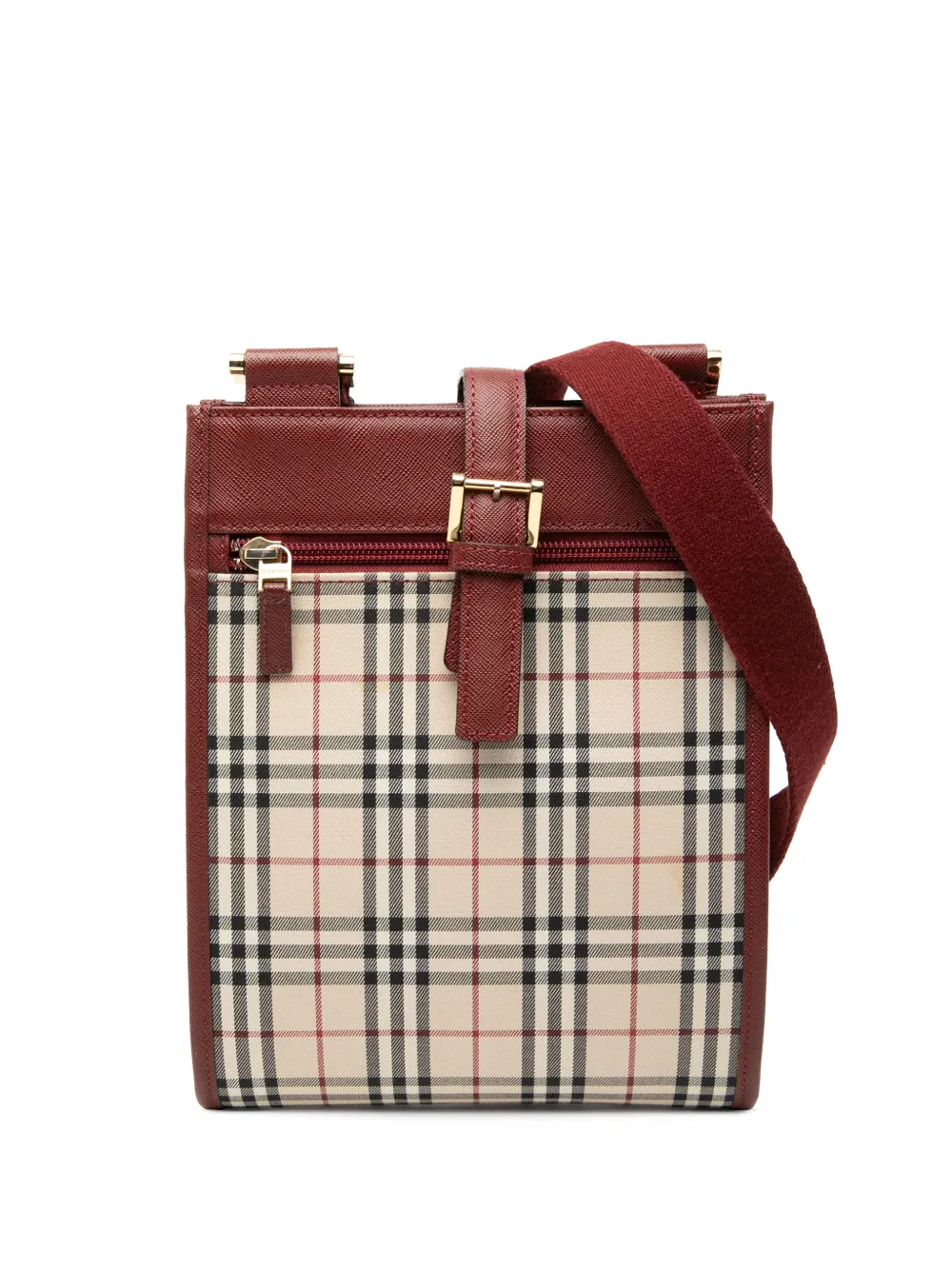 Burberry Pre-Owned 2000-2017 House Check Canvas crossbody bag - Rot