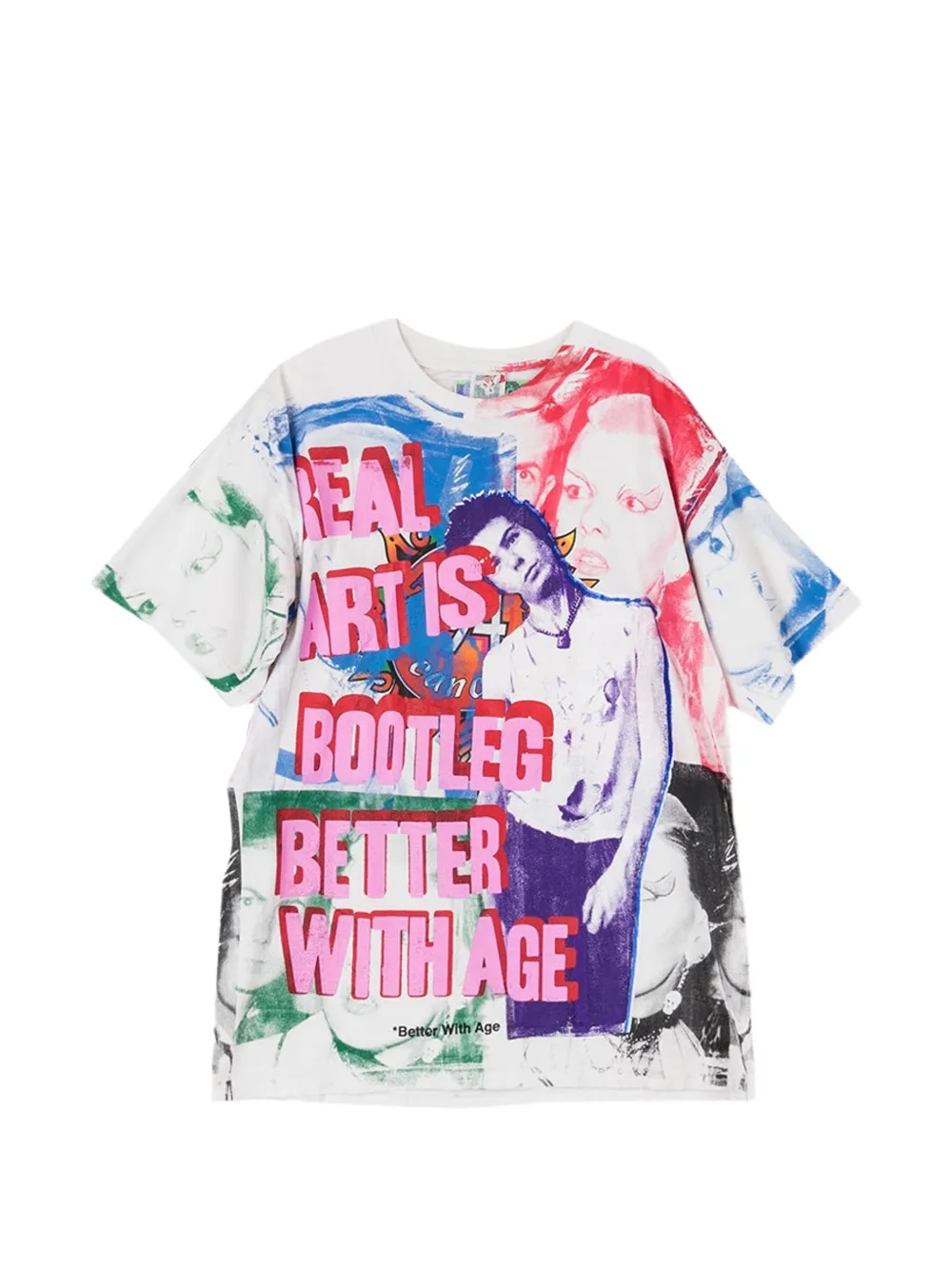 Better With Age Bootleg Graphic-print T-shirt In White