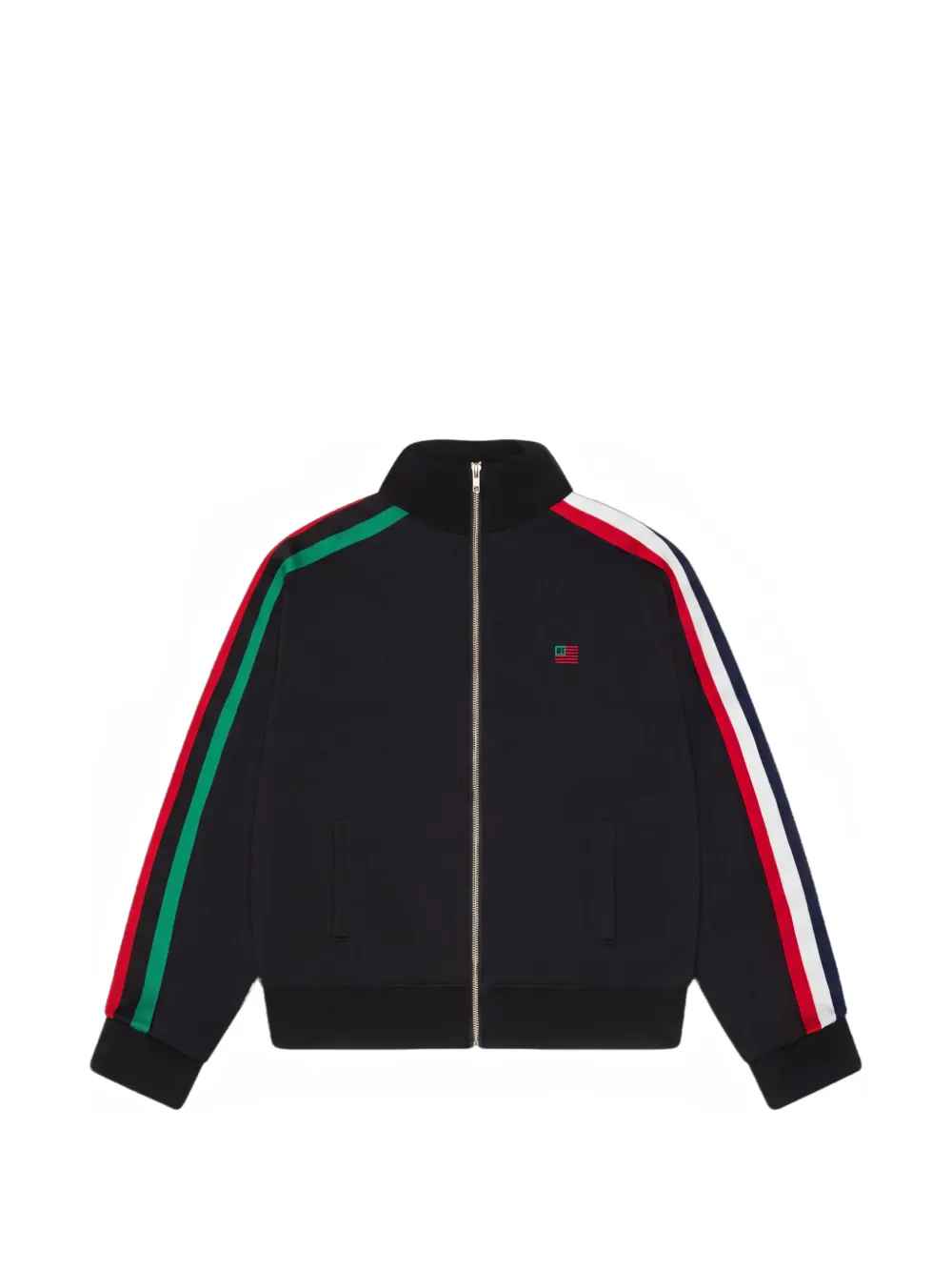 Denim Tears stripe-detail jacket - Nero