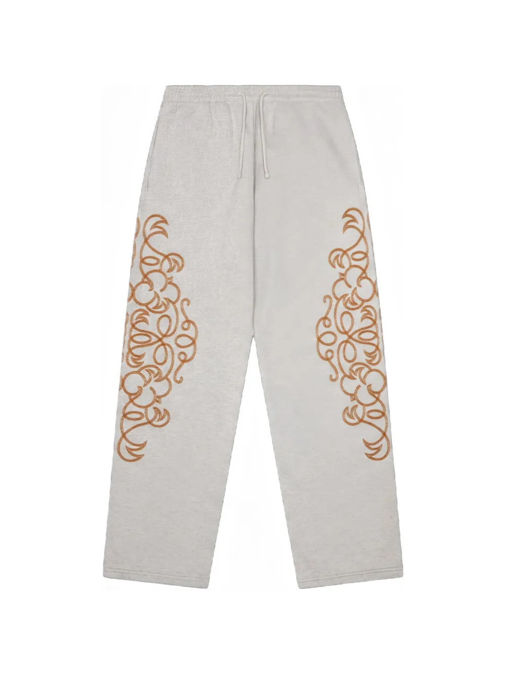 Denim Tears embroidered track pants - Grigio