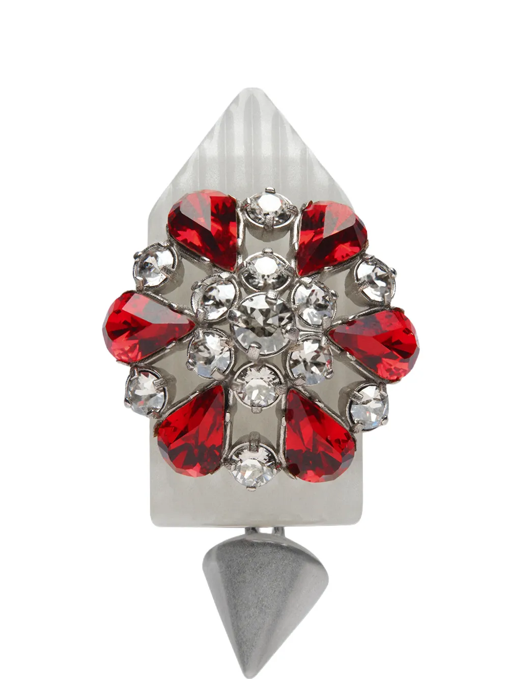 Maison Margiela rhinestone-embellished cufflinks - Silber