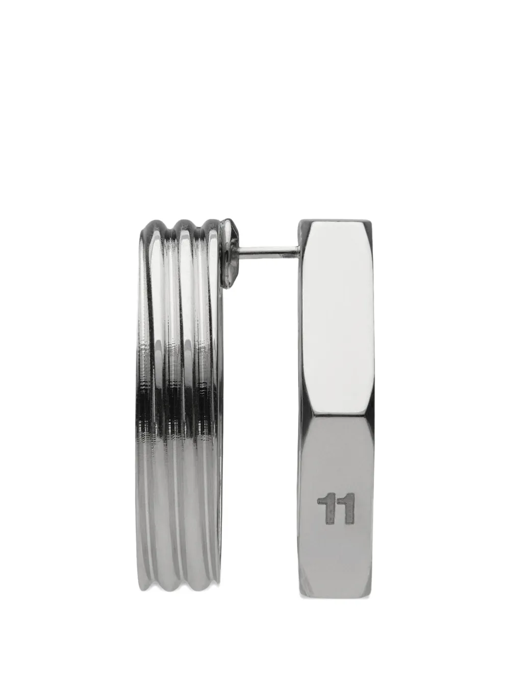 Maison Margiela Bolt & Nut cutout earrings - Argento