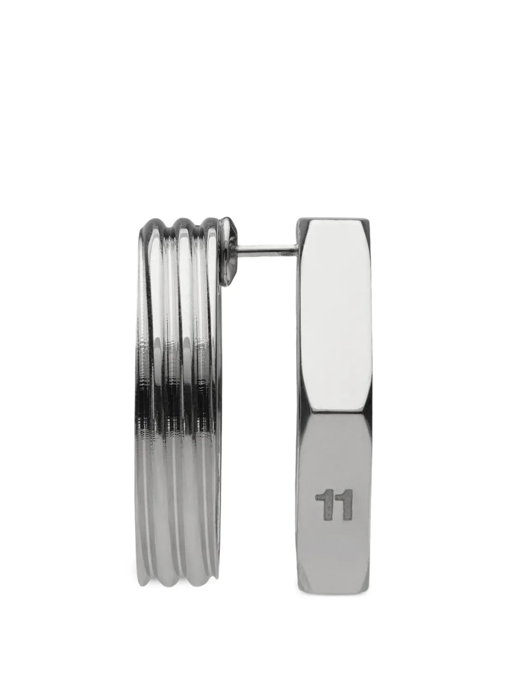 Maison Margiela Bolt & Nut cutout earrings - Argento
