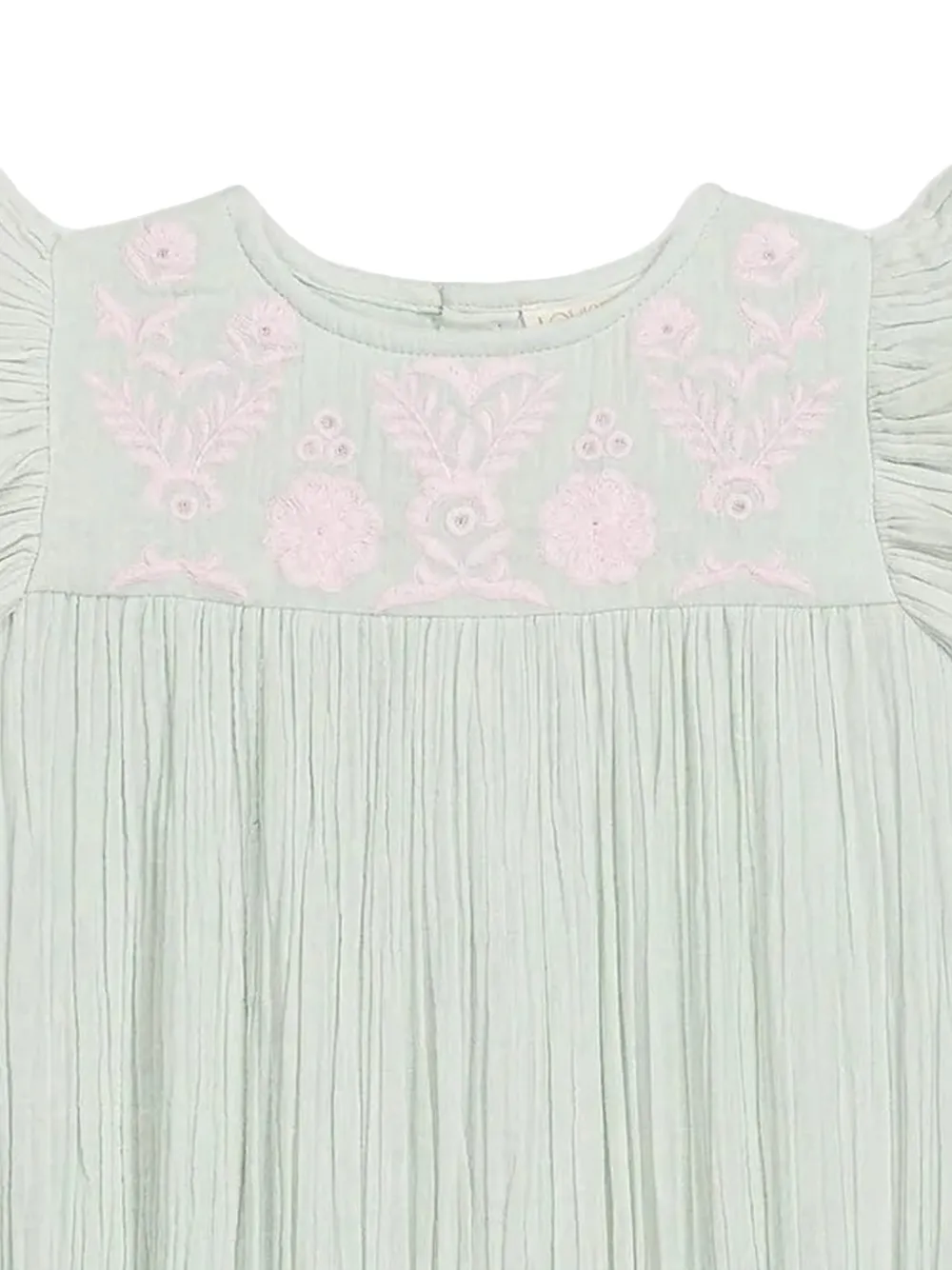 LOUISE MISHA KIDS Nusha romper met borduurwerk Groen