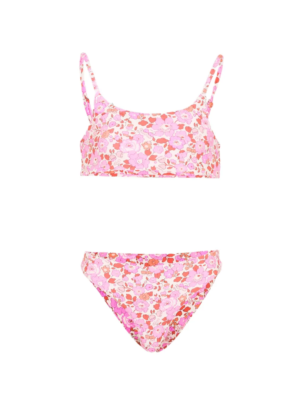 Pesciolino Rosso Kids Liberty floral-print bikini - Rosa