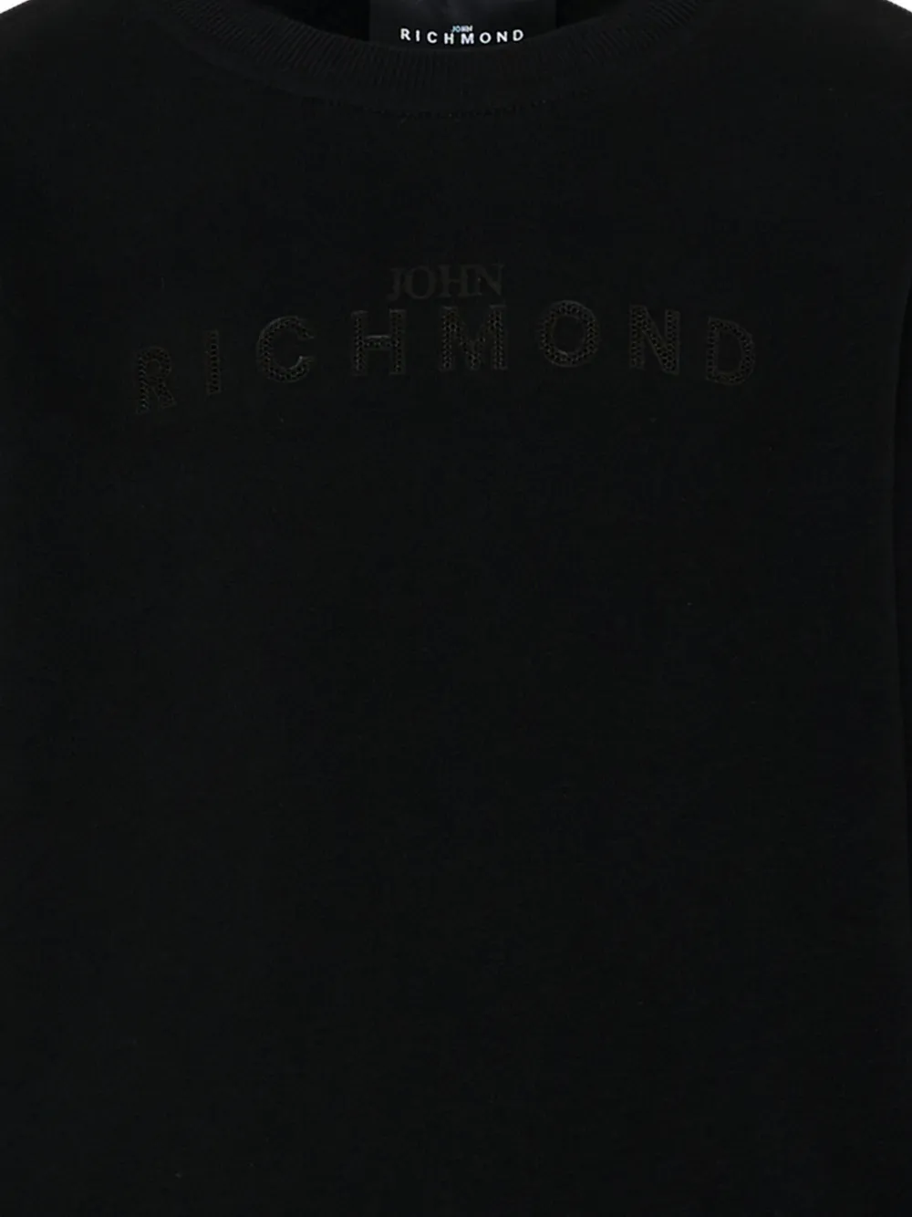 John Richmond Junior Sweater met logo-reliëf Zwart
