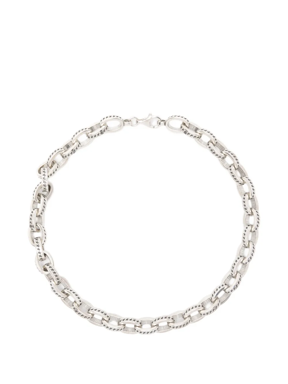 TWOJEYS Icon star-engraved chain necklace - Argento