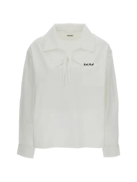 BODE Maze tie-fastening shirt
