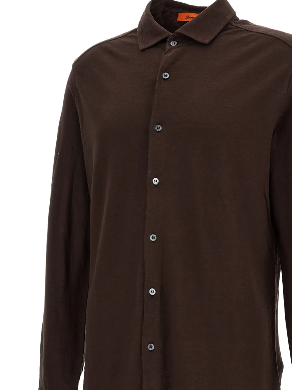 Drumohr Button-up overhemd Bruin
